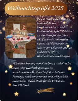 Weihnachtsgrüße 2025